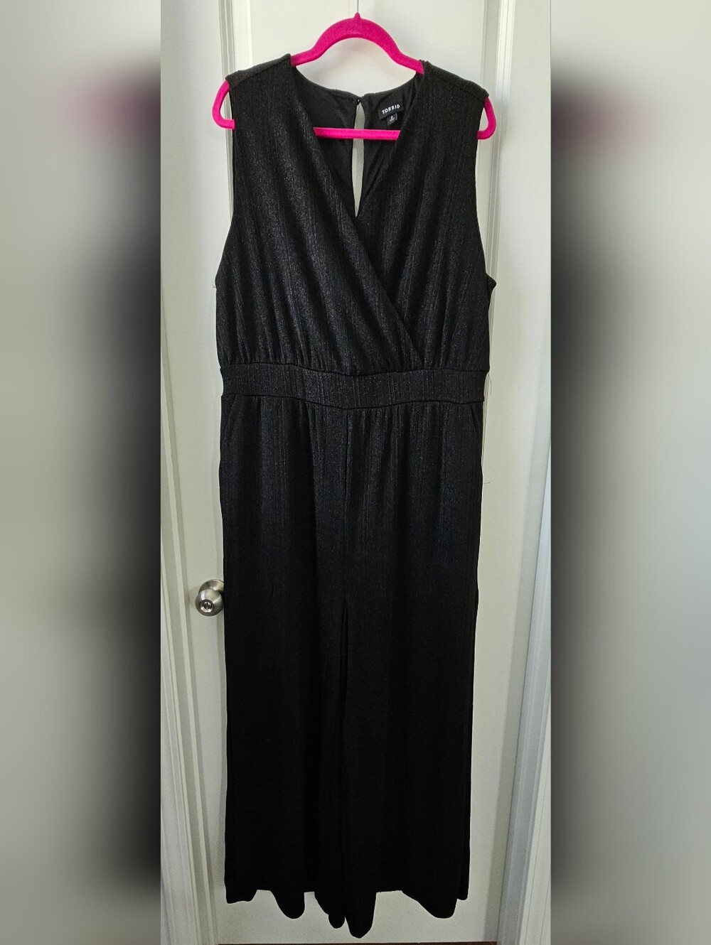 torrid Black Shimmery Sleeveless Romper